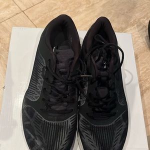 used black asics sneakers